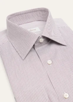 BrioniMen's Ventiquattro Cotton Multi-Stripe Dress Shirt
