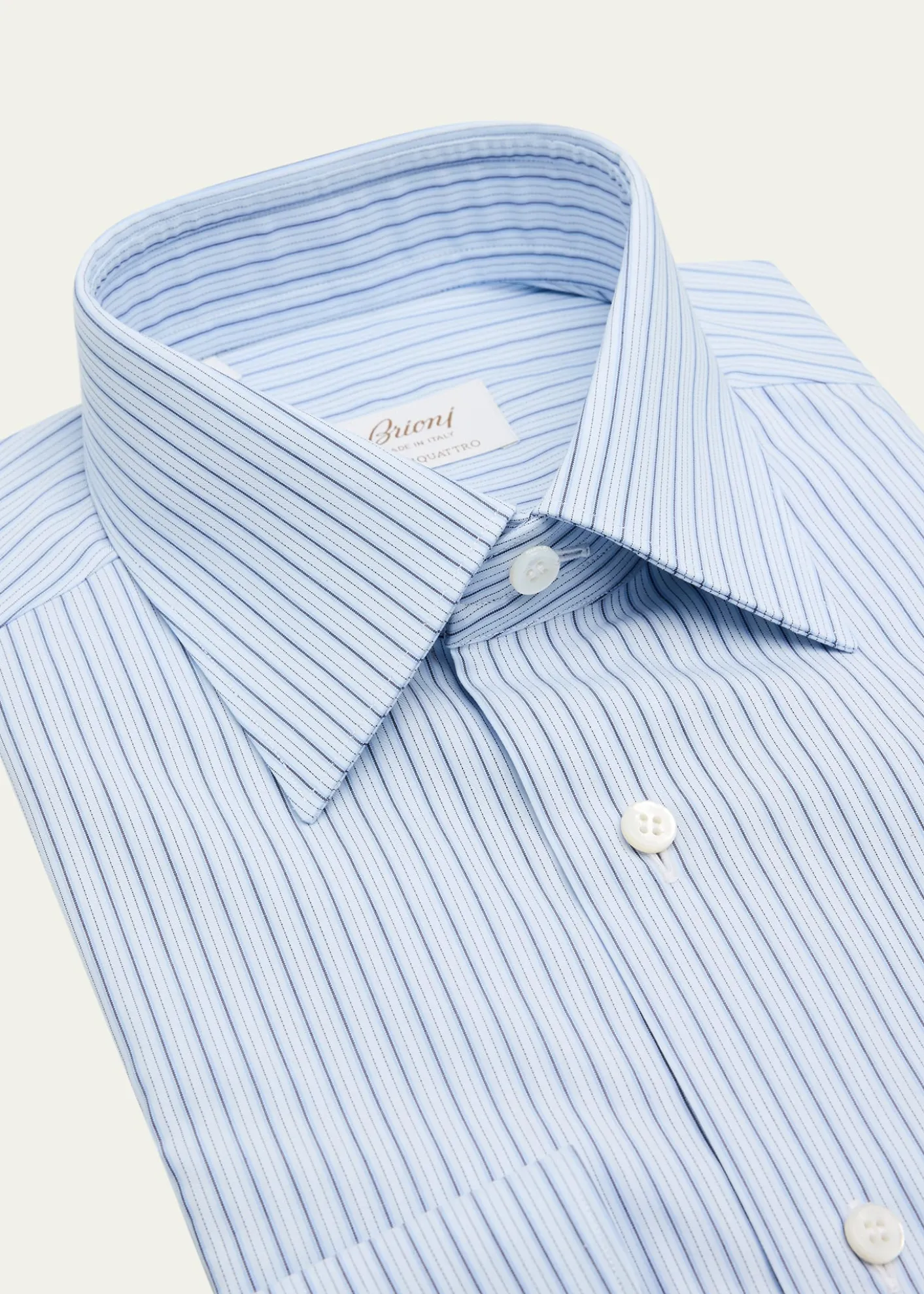 BrioniMen's Ventiquattro Cotton Multi-Stripe Dress Shirt