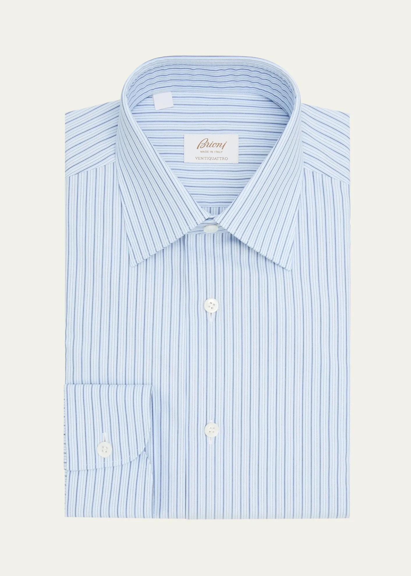 BrioniMen's Ventiquattro Cotton Multi-Stripe Dress Shirt