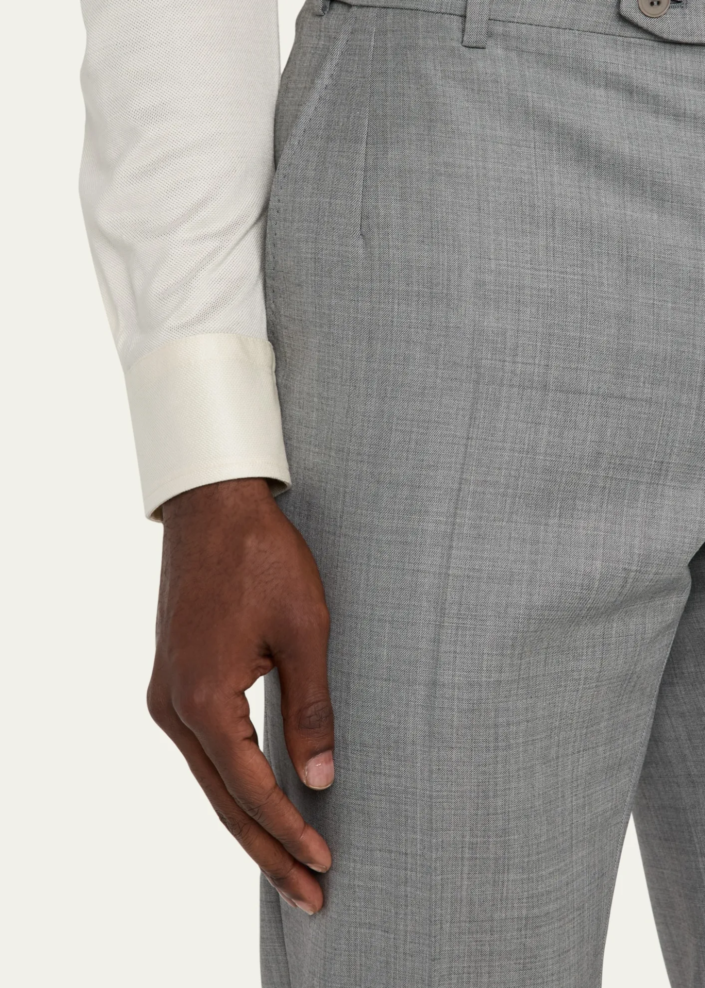 BrioniMen's Wool Sharkskin Pants