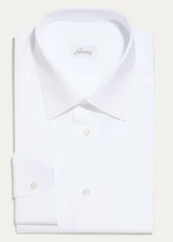BrioniWardrobe Essential Solid Dress Shirt, White