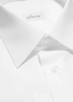 BrioniWardrobe Essential Solid Dress Shirt, White