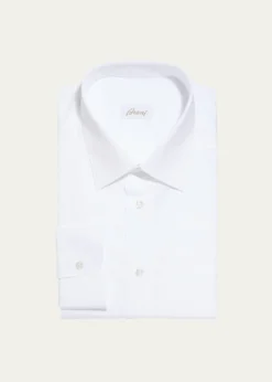 BrioniWardrobe Essential Solid Dress Shirt, White