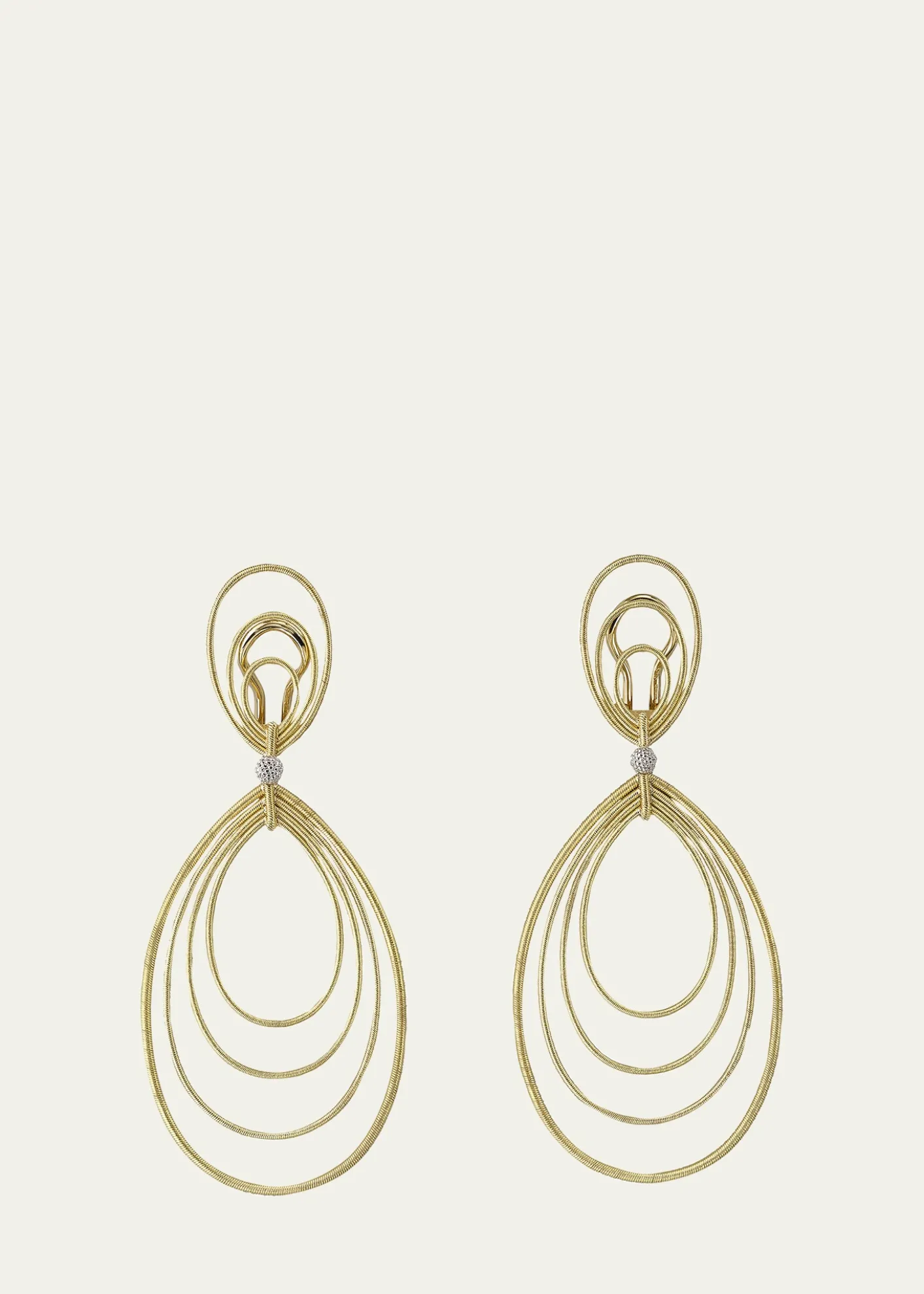 BuccellatiHawaii 18K Gold Pendant Earrings, 5cm
