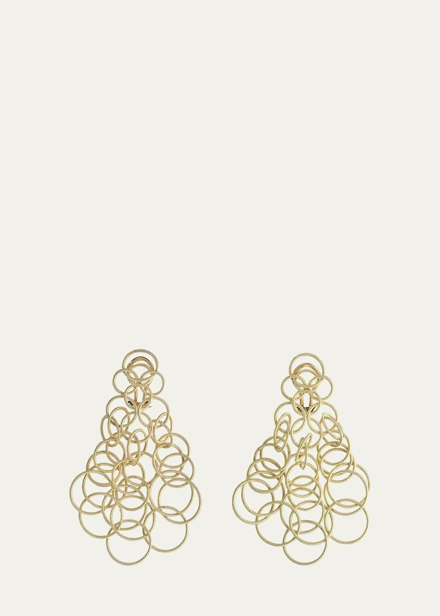 BuccellatiHawaii 18K Gold Pendant Earrings, 7cm