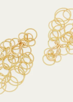 BuccellatiHawaii 18K Gold Pendant Earrings, 7cm