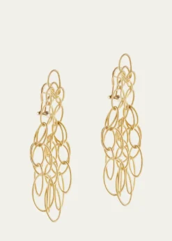 BuccellatiHawaii 18K Yellow Gold Oval Link Pendant Earrings