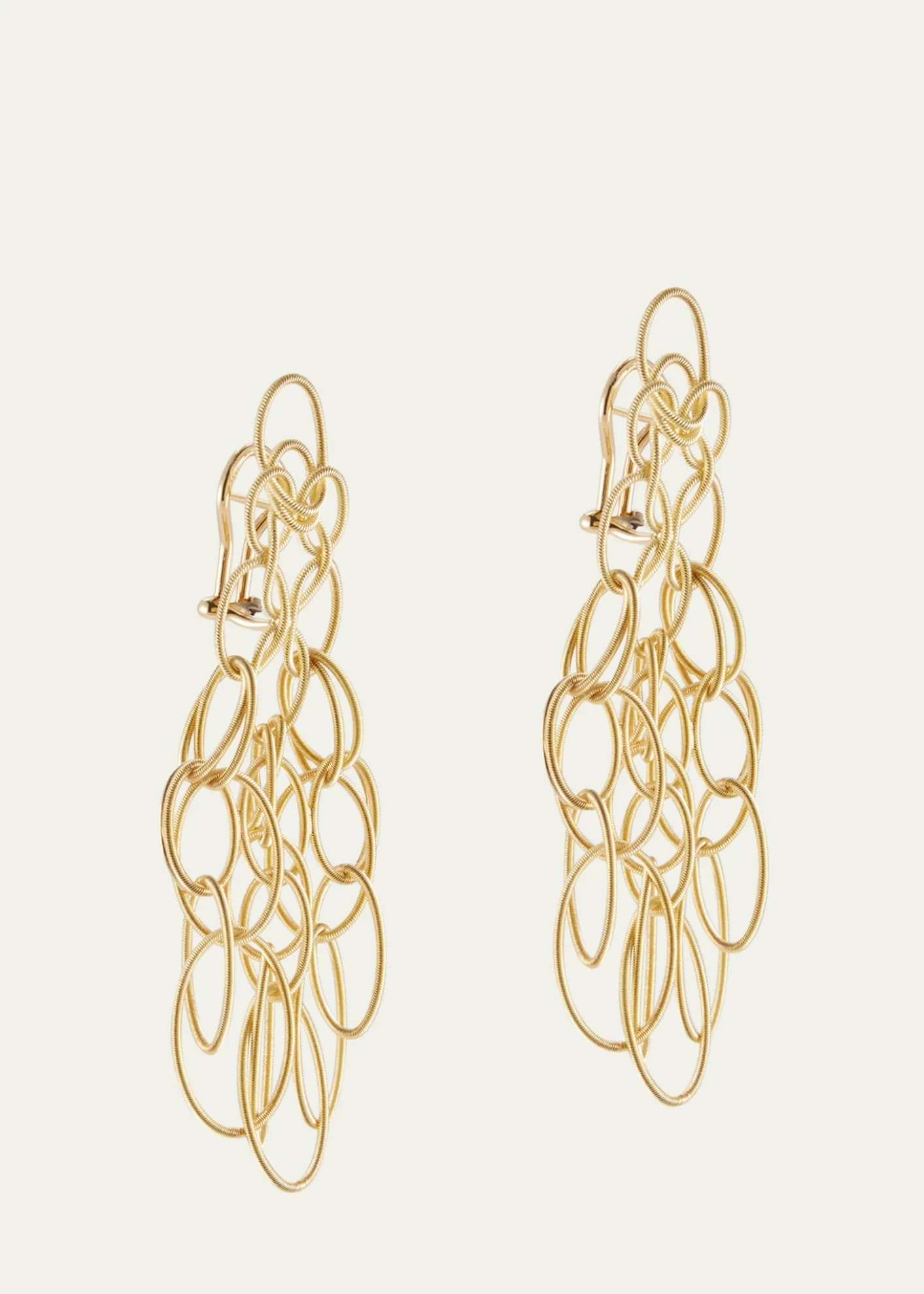 BuccellatiHawaii 18K Yellow Gold Oval Link Pendant Earrings