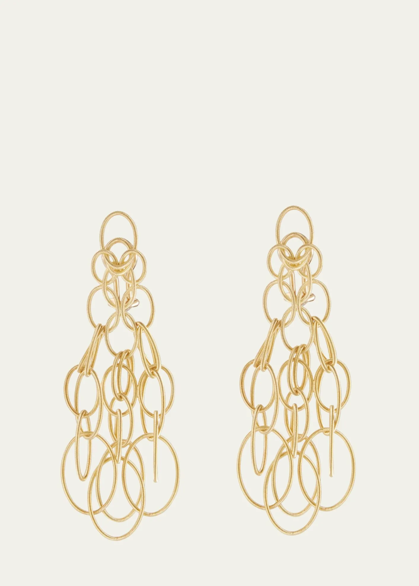 BuccellatiHawaii 18K Yellow Gold Oval Link Pendant Earrings