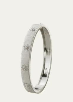 BuccellatiMacri Classica 18K White Gold Bracelet with Diamonds