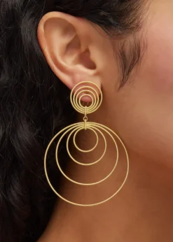 BuccellatiWaikiki 18K Yellow Gold Circle Drop Earrings