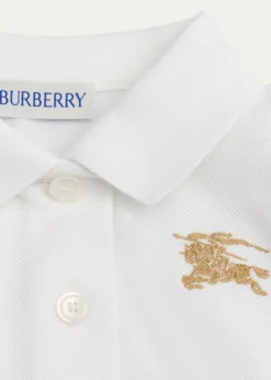 Burberry Girl's Astrid Belted EKD Polo Dress, Size 6M-2