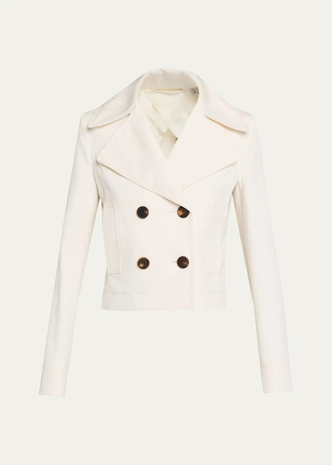 BurberryBianca Double-Breasted Cotton Twill Short Jacket