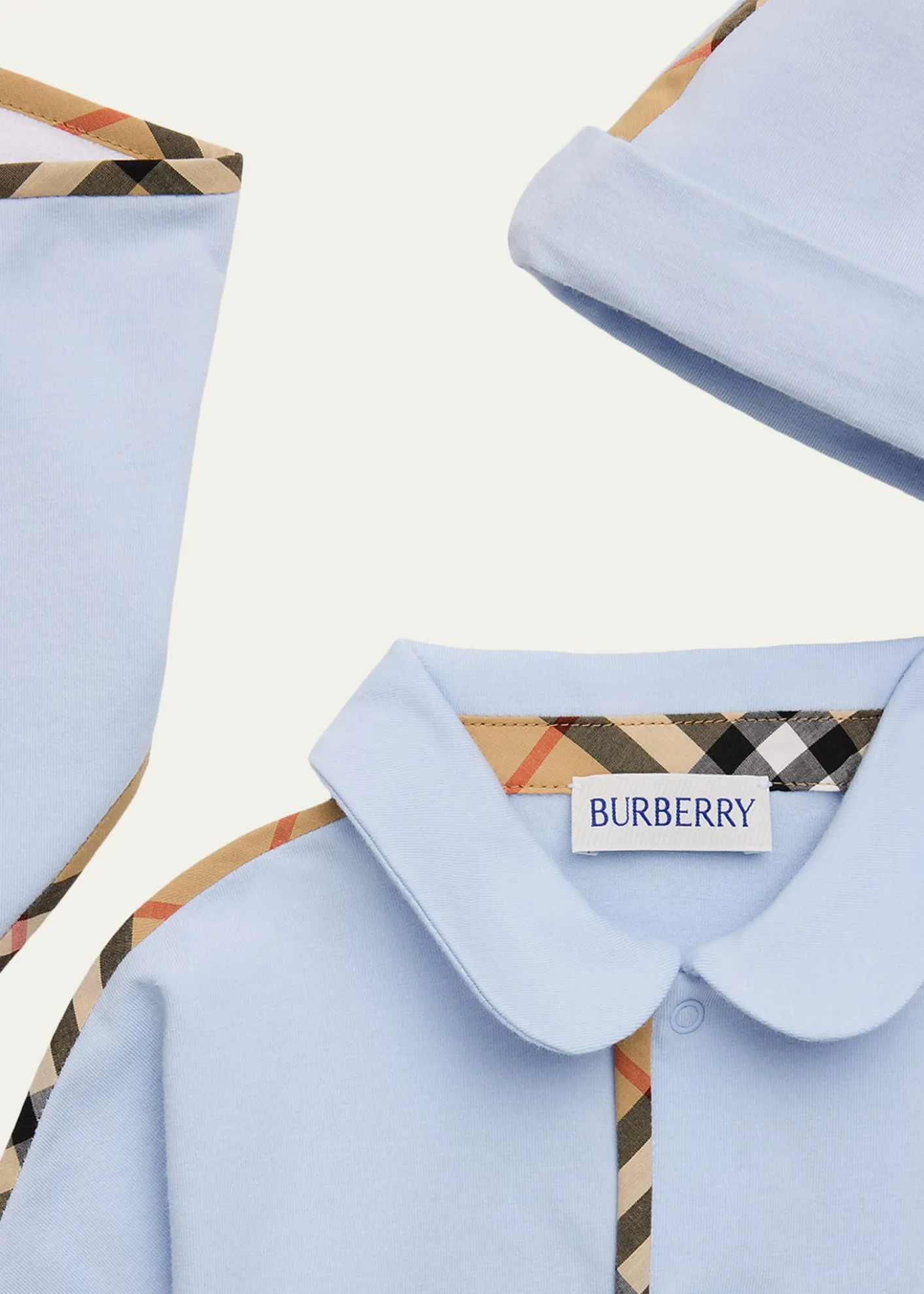 BurberryBoy's Stretch Cotton Three-Piece Gift Set, Size 1M-18M