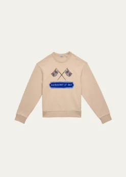 BurberryBoy's Mathew Check Flag Cotton Sweatshirt, Size Newborn-12