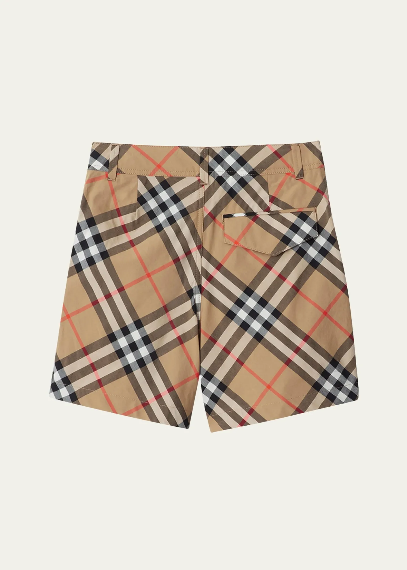BurberryBoy's Oscar Check Cotton Shorts, Size 3-12