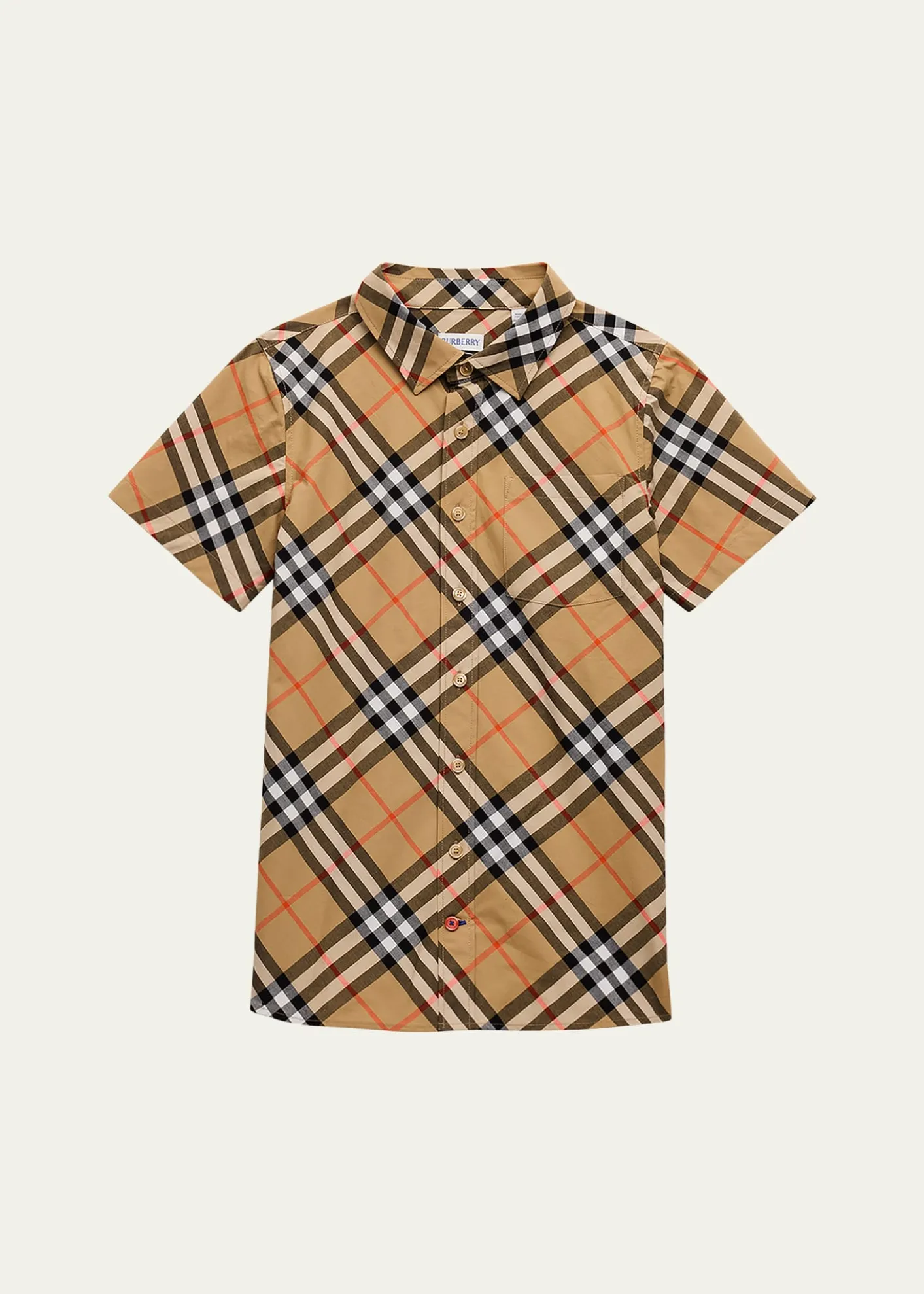 BurberryBoy's Owen Short-Sleeve Shirt, Size 3-14