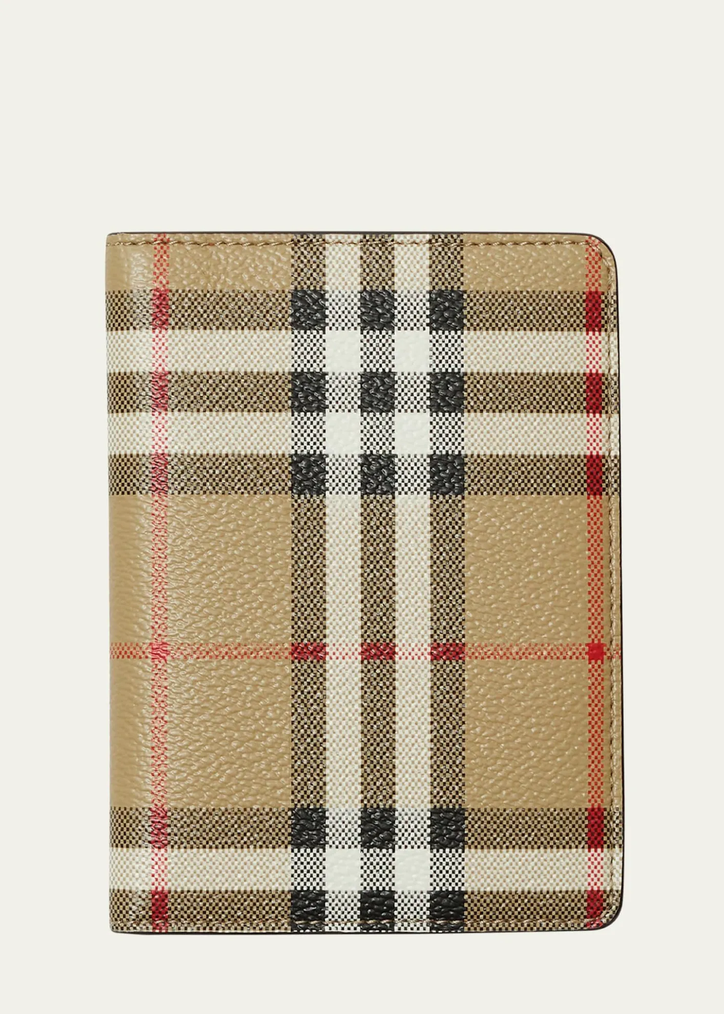 BurberryCheck Bifold Passport Holder