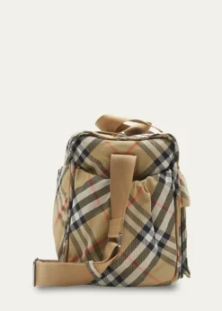 BurberryCheck-Print Diaper Bag