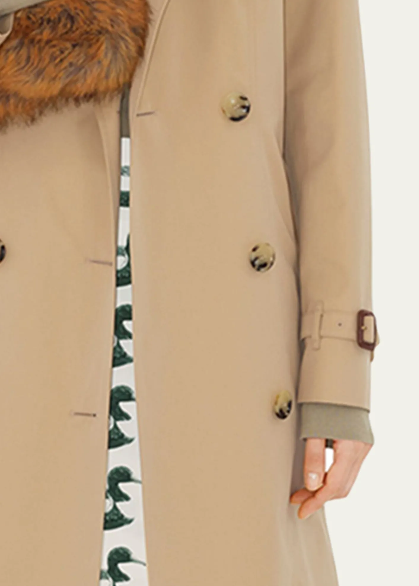 BurberryChelsea Belted Double-Breasted Trench Coat