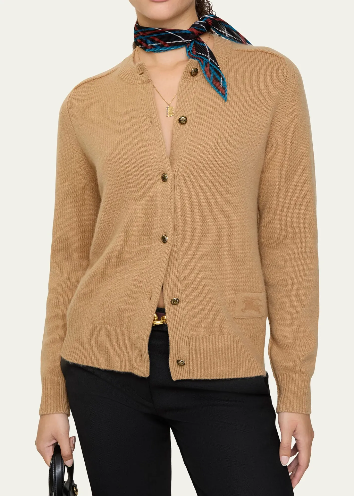 BurberryClara Cashmere Crewneck Cardigan