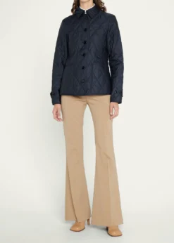 BurberryCollared Diamond Quilted Jacket