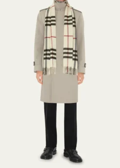 BurberryGiant Check Cashmere Scarf