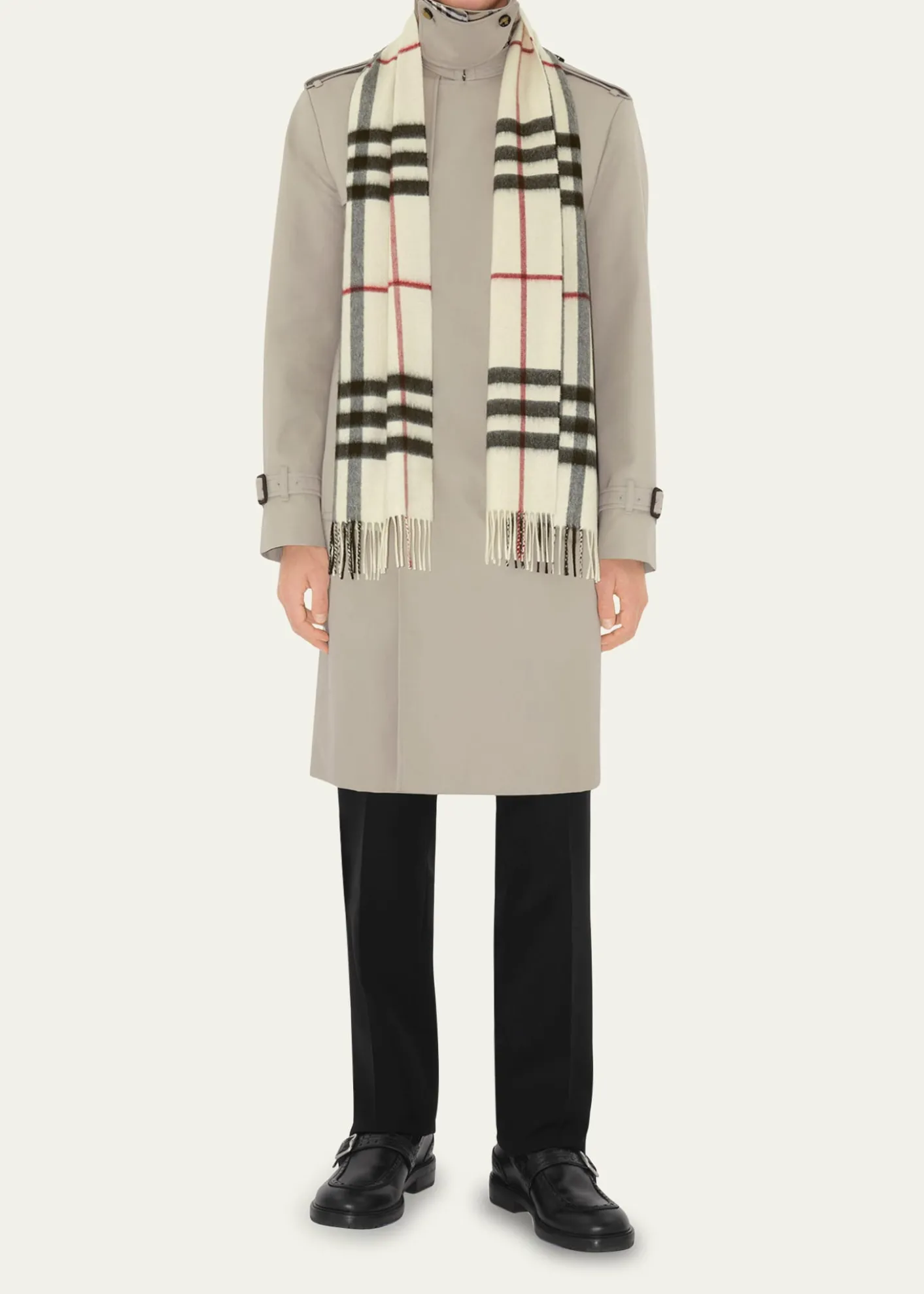 BurberryGiant Check Cashmere Scarf