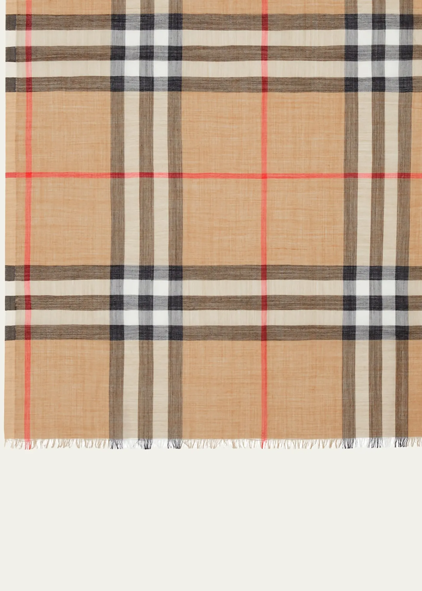 BurberryGiant Check Gauze Scarf