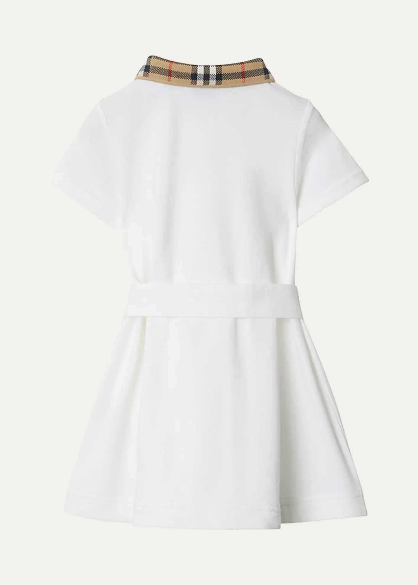 BurberryGirl's Astrid Check Polo Shirtdress, Size 6M-2T