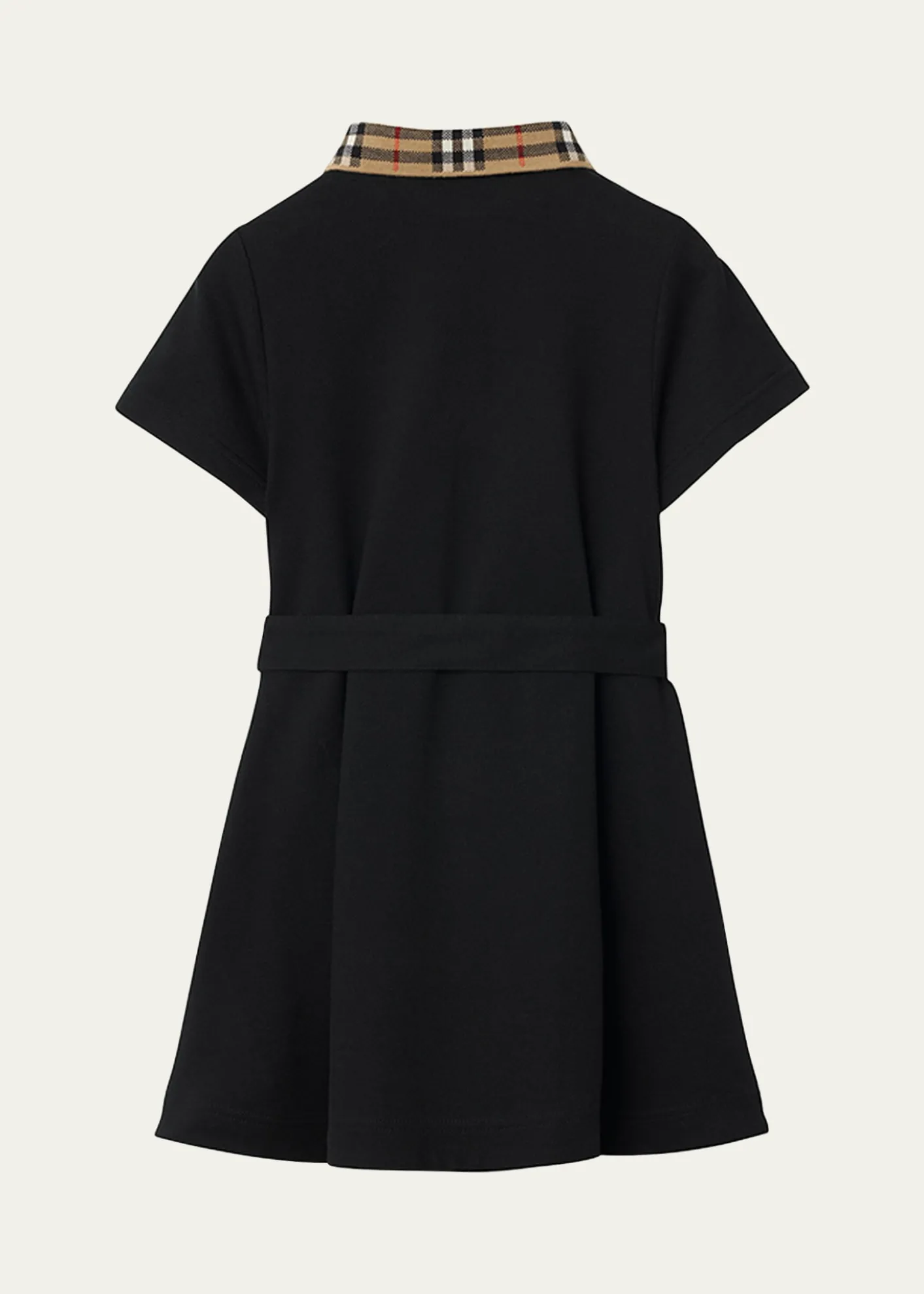 BurberryGirl's Astrid Check Polo Shirtdress, Size 3-14