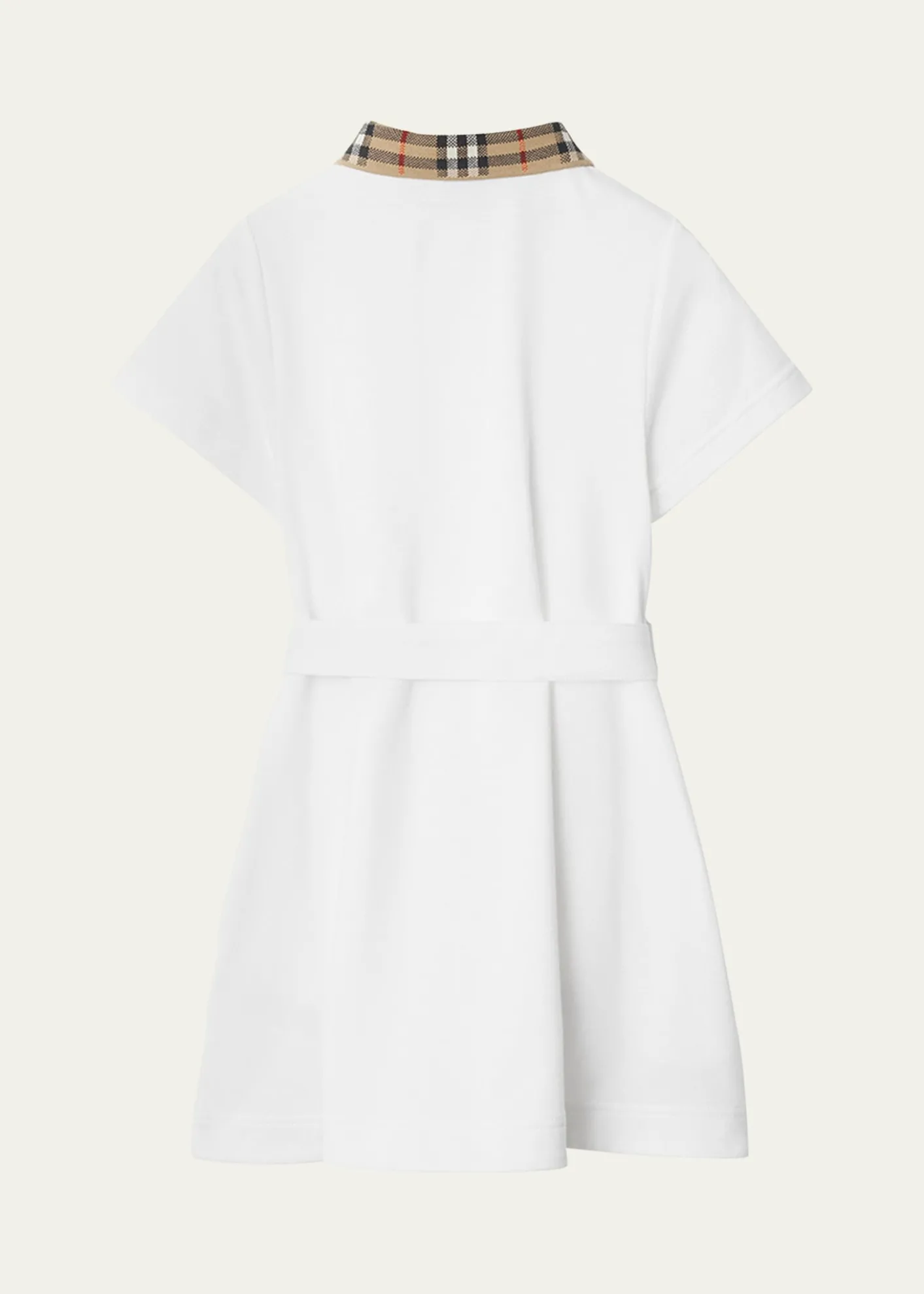 BurberryGirl's Astrid Check Polo Shirtdress, Size 3-14