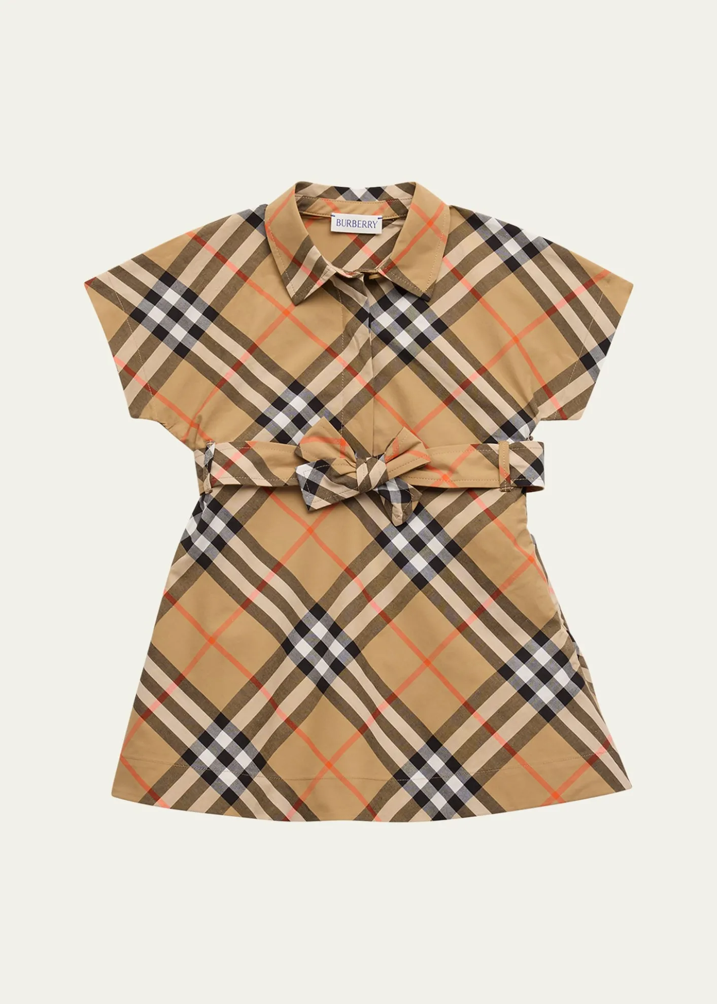 BurberryGirl's Giuletta Check-Print Shirt Dress, Size 6M-2