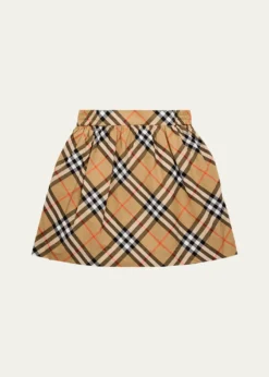 BurberryGirl's Kelsey Check-Print Skirt, Size 3-14