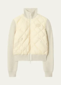 BurberryKelsey Quilted Knit Combo Jacket