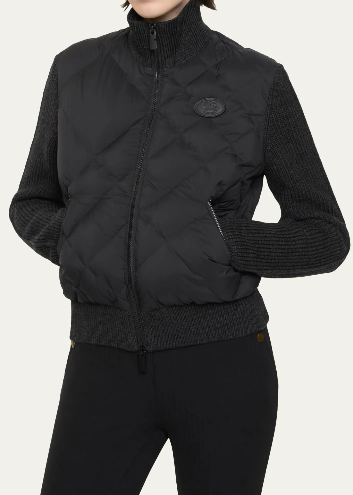 BurberryKelsley Quilted Knit Jacket