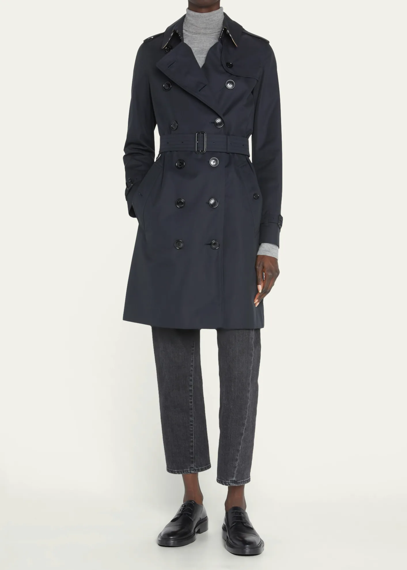 BurberryKensington Heritage Belted Long Trench Coat