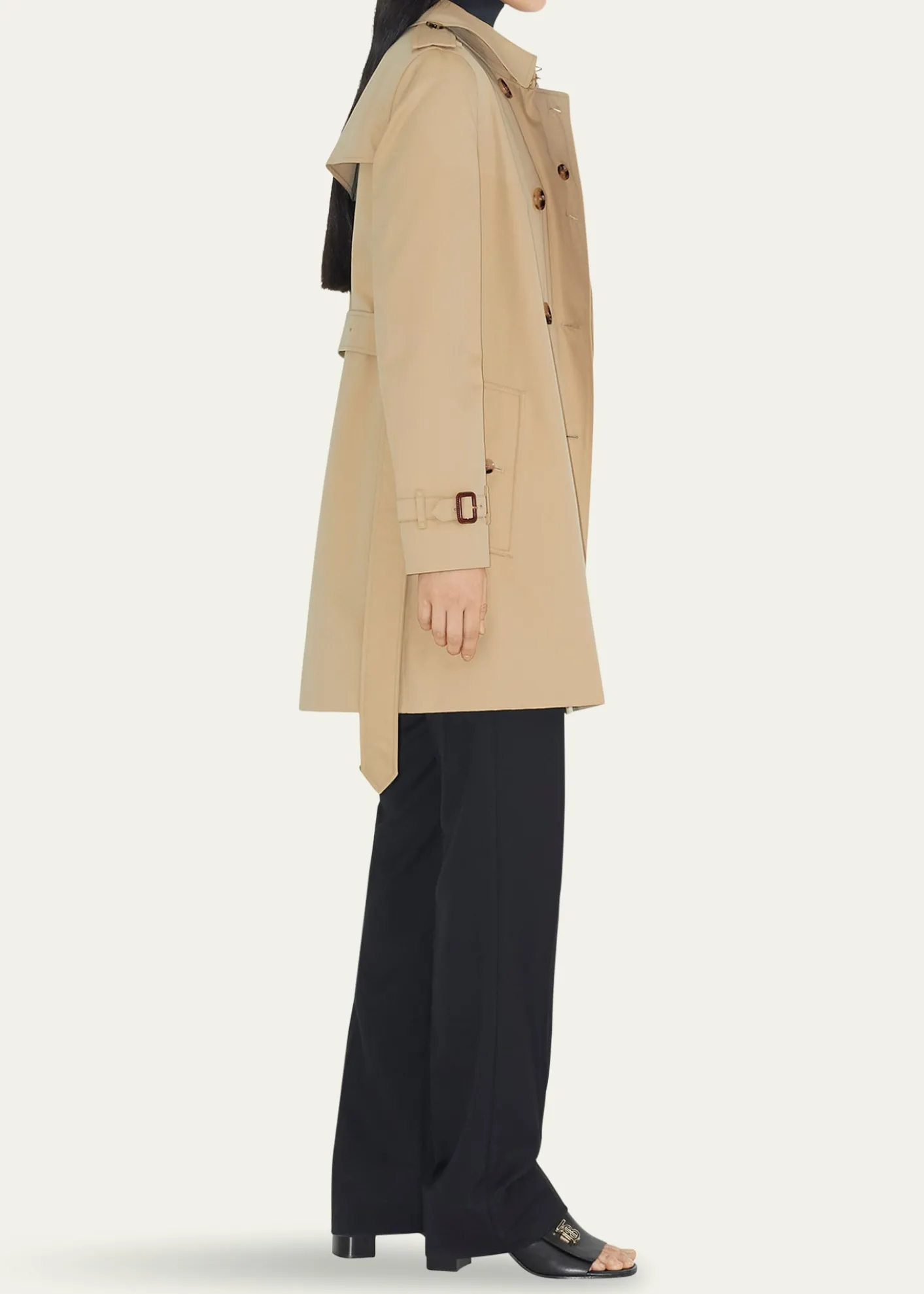 BurberryKensington Quilted Short Org 2 Coat with Hood