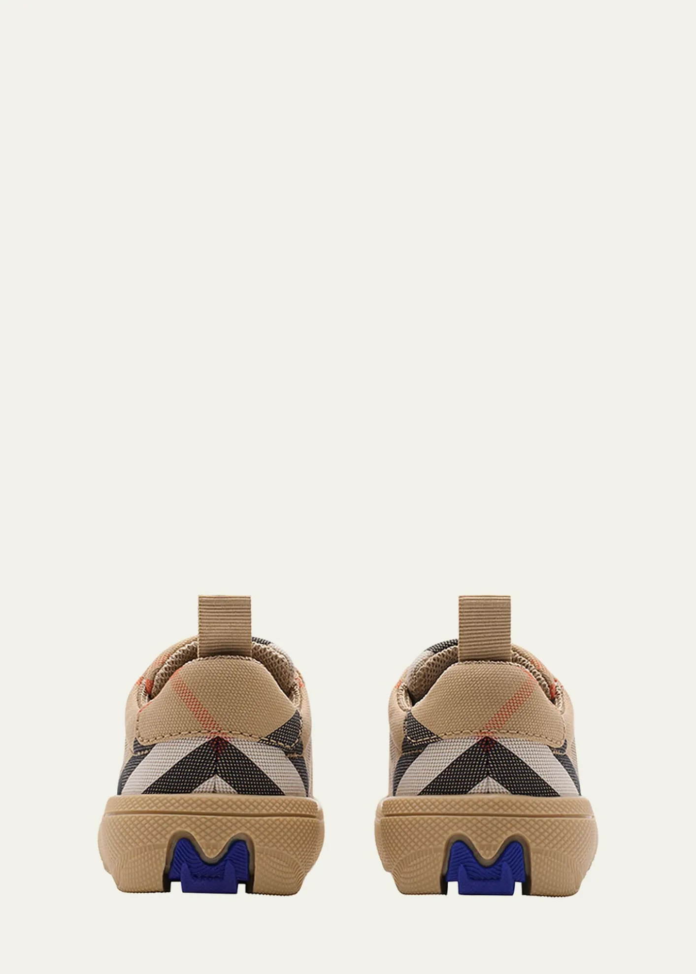 BurberryKid's Cambridge Cotton Check Sneakers, Baby