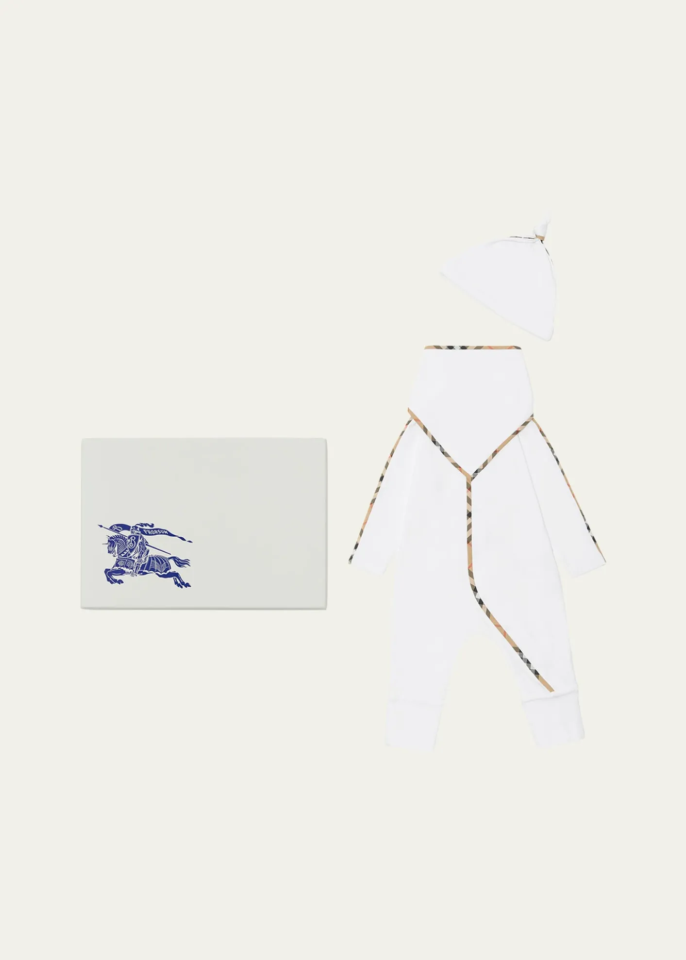 BurberryKid's Hamilton Stretch Cotton Three-Piece Gift Set, Size 1M-12M