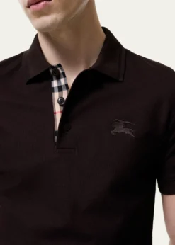 BurberryMen's Eddie Check-Placket Cotton Polo Shirt