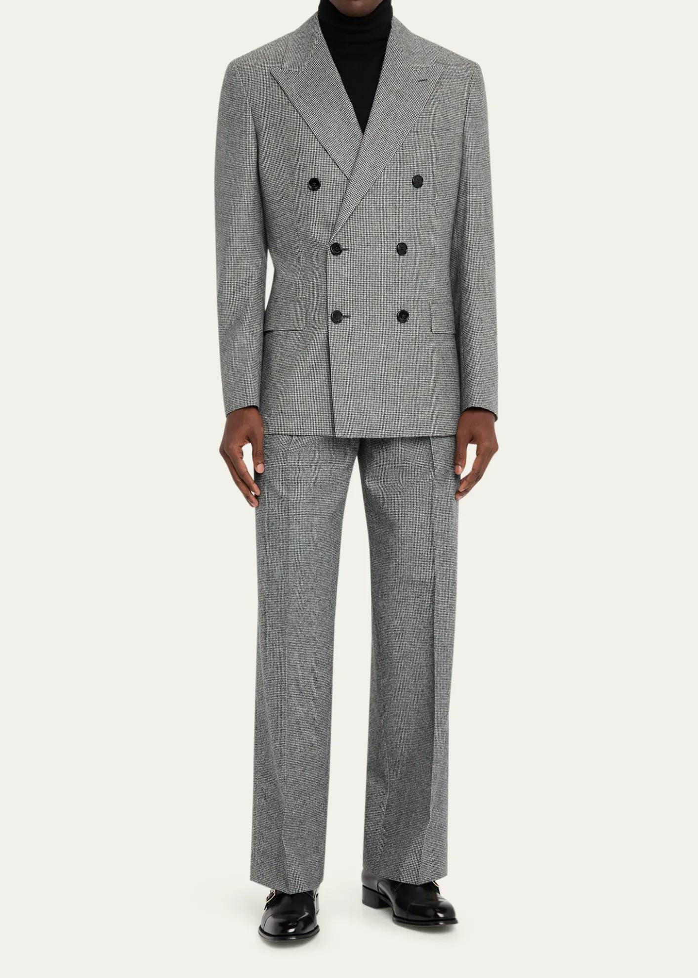 BurberryMen's Dalton Puppytooth Check Straight-Leg Trousers