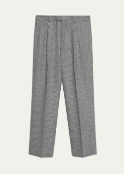 BurberryMen's Dalton Puppytooth Check Straight-Leg Trousers