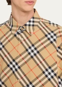 BurberryMen's Daniel Check Sport Shirt