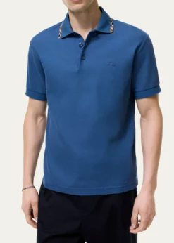 BurberryMen's Eddie Check-Trim Cotton Polo Shirt