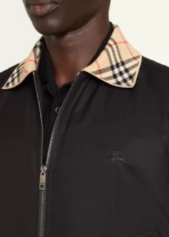 BurberryMen's Glenfields Nylon Check-Collar Blouson