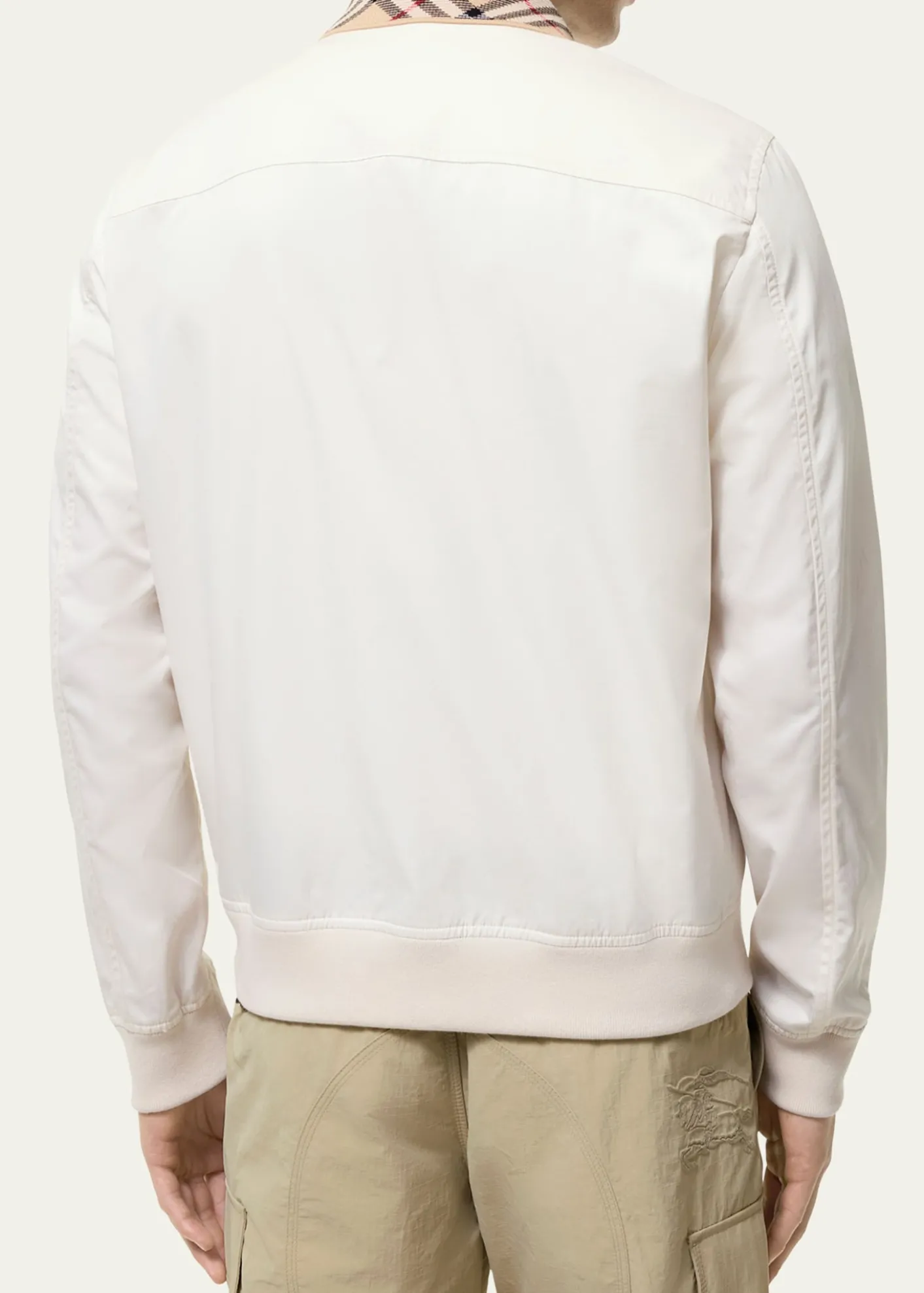 BurberryMen's Hayfield Cotton Check-Collar Bomber Jacket