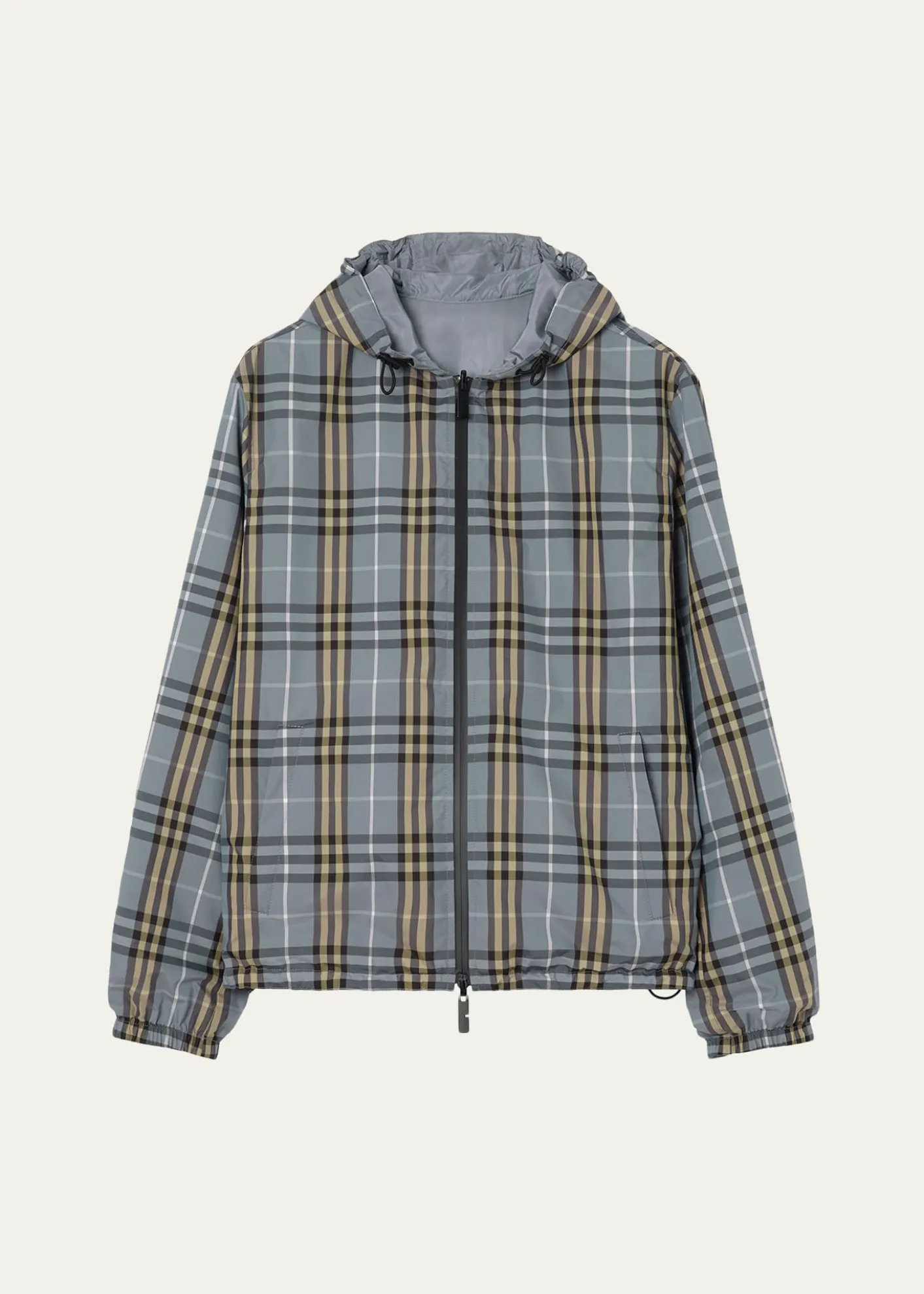 BurberryMen's Reversible Check Hooded Jacket