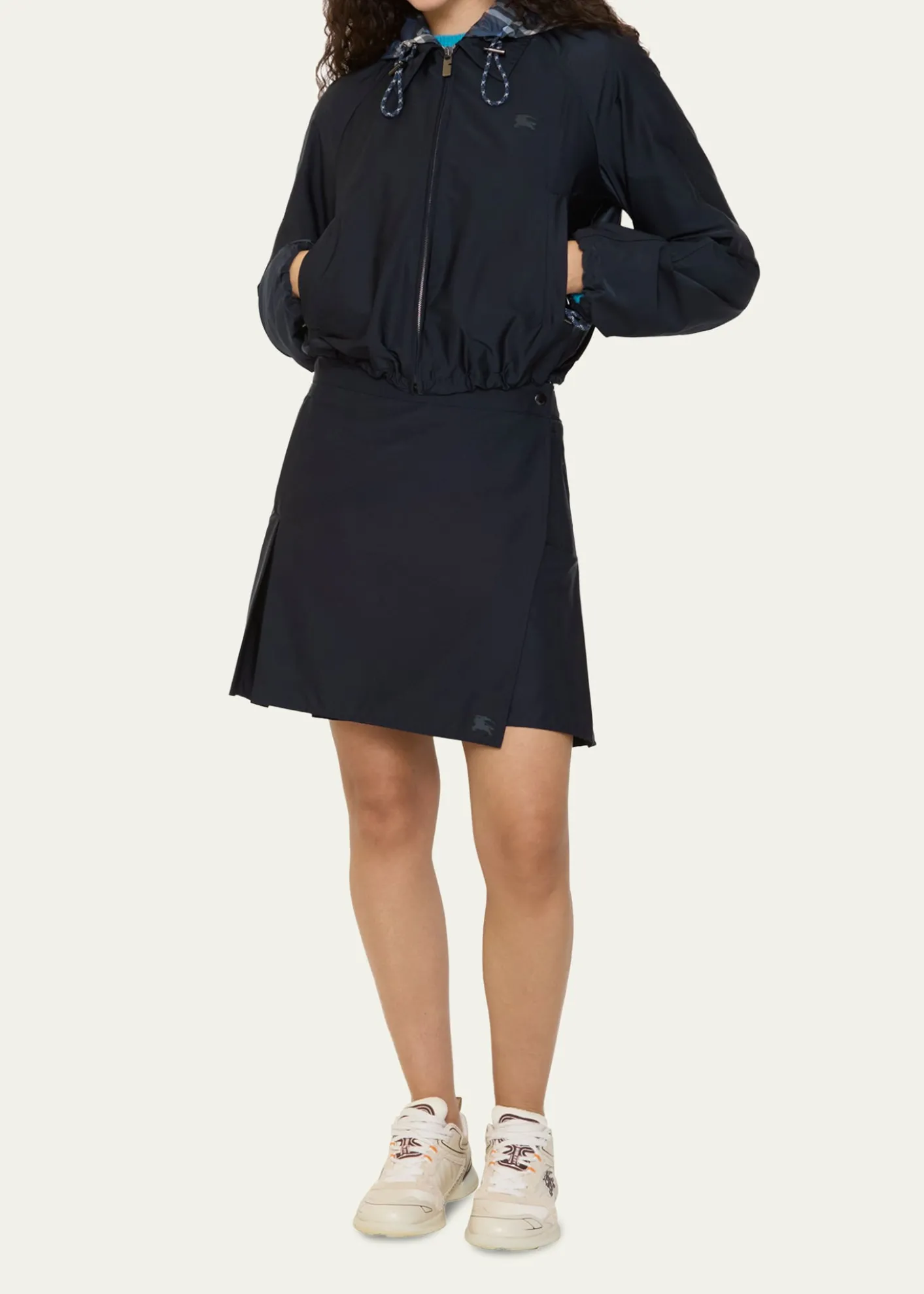 BurberryNadina Pleated Mini Wrap Skirt