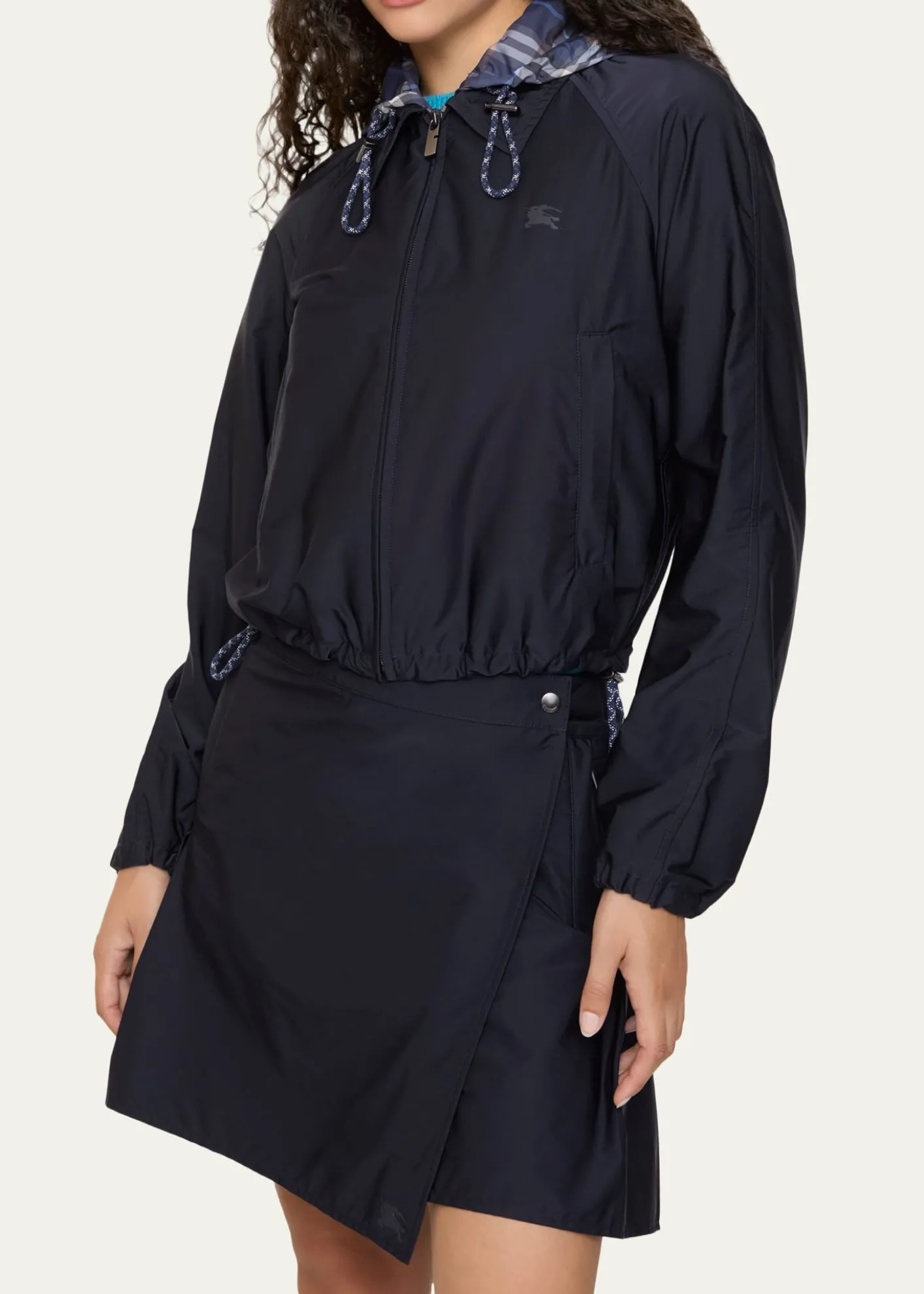 BurberryNadina Pleated Mini Wrap Skirt